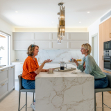 Justine and Marisa Knox in the main kitchen