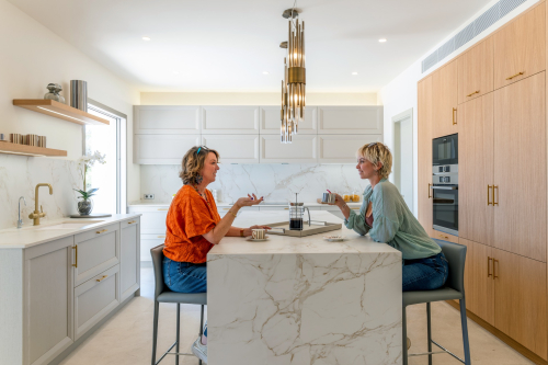 Justine and Marisa Knox in the main kitchen